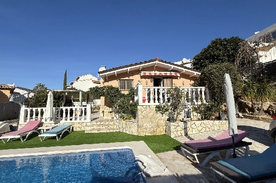 Villa in Pedreguer zu verkaufen, Living area 61 m², Baujahr 2014, Zustand gepflegt, + KLIMA, Klimaanlage, Plot 385 m², 2 Schlafzimmer, 1 Badezimmer, Pool, ref.: RG-0126-1