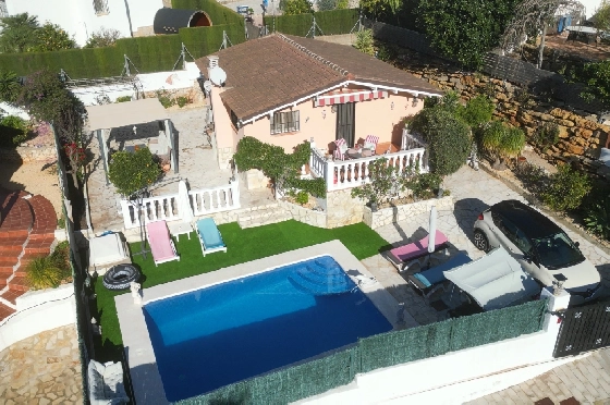 Villa in Pedreguer zu verkaufen, Living area 61 m², Baujahr 2014, Zustand gepflegt, + KLIMA, Klimaanlage, Plot 385 m², 2 Schlafzimmer, 1 Badezimmer, Pool, ref.: RG-0126-3