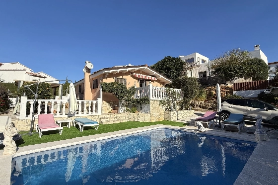 Villa in Pedreguer zu verkaufen, Living area 61 m², Baujahr 2014, Zustand gepflegt, + KLIMA, Klimaanlage, Plot 385 m², 2 Schlafzimmer, 1 Badezimmer, Pool, ref.: RG-0126-5