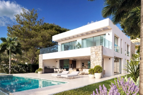 Villa in Moraira zu verkaufen, Living area 350 m², Plot 913 m², 4 Schlafzimmer, 4 Badezimmer, Pool, ref.: VGH50095-11