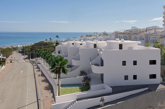 Erdgeschoss Apartment in La Mata zu verkaufen, Living area 164 m², Zustand Erstbezug, Klimaanlage, 2 Schlafzimmer, 2 Badezimmer, Pool, ref.: HA-TLN-140-A01-1