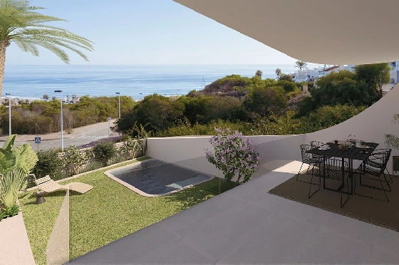 Erdgeschoss Apartment in La Mata zu verkaufen, Living area 164 m², Zustand Erstbezug, Klimaanlage, 2 Schlafzimmer, 2 Badezimmer, Pool, ref.: HA-TLN-140-A01-2