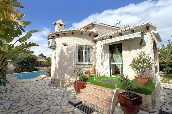 Villa in Els Poblets zu verkaufen, Living area 105 m², Baujahr 1990, + Zentralheizung, Klimaanlage, Plot 536 m², 2 Schlafzimmer, 2 Badezimmer, Pool, ref.: JS-0326-2