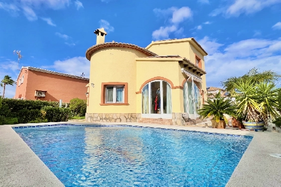 Villa in Els Poblets zu verkaufen, Living area 95 m², Baujahr 2001, Zustand gepflegt, + Ofen, Klimaanlage, Plot 350 m², 3 Schlafzimmer, 3 Badezimmer, Pool, ref.: FK-0326-1