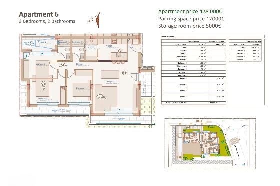 Apartment in Javea zu verkaufen, Living area 91 m², Klimaanlage, 3 Schlafzimmer, 2 Badezimmer, Pool, ref.: AVS-57544-9
