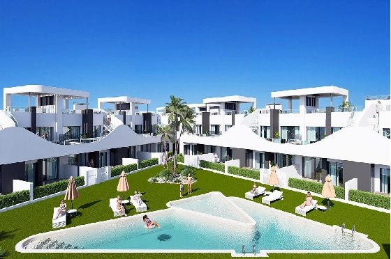 Erdgeschoss Apartment in San Fulgencio zu verkaufen, Living area 133 m², Zustand Erstbezug, 3 Schlafzimmer, 2 Badezimmer, Pool, ref.: HA-SFN-131-A03-2