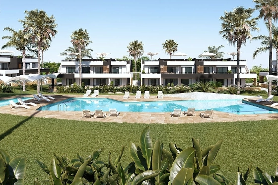 Penthouse Apartment in Ciudad Quesada zu verkaufen, Living area 163 m², Zustand Erstbezug, Klimaanlage, 2 Schlafzimmer, 2 Badezimmer, Pool, ref.: HA-CQN-120-A02-1