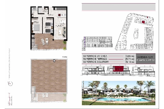 Penthouse Apartment in Ciudad Quesada zu verkaufen, Living area 163 m², Zustand Erstbezug, Klimaanlage, 2 Schlafzimmer, 2 Badezimmer, Pool, ref.: HA-CQN-120-A02-15