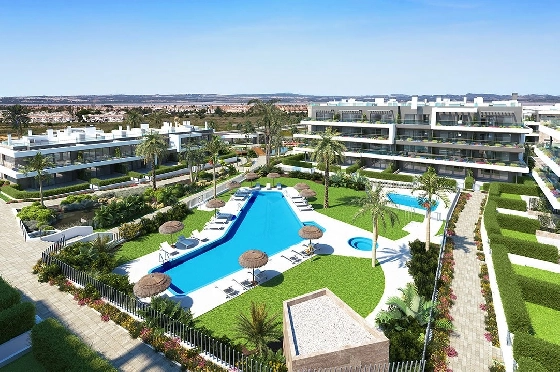 Penthouse Apartment in Torrevieja zu verkaufen, Living area 137 m², Zustand Erstbezug, Klimaanlage, 2 Schlafzimmer, 2 Badezimmer, Pool, ref.: HA-TON-270-A04-11