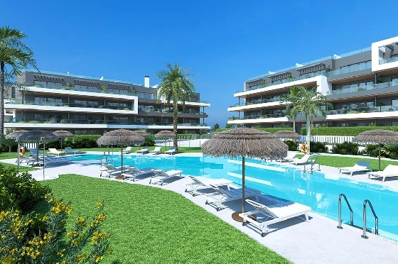 Penthouse Apartment in Torrevieja zu verkaufen, Living area 137 m², Zustand Erstbezug, Klimaanlage, 2 Schlafzimmer, 2 Badezimmer, Pool, ref.: HA-TON-270-A04-12