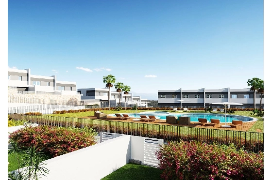 Reihenhaus in Finestrat zu verkaufen, Wohnfläche 256 m², Zustand Erstbezug, Klimaanlage, 3 Schlafzimmer, 2 Badezimmer, Pool, ref.: HA-FIN-381-R02-3