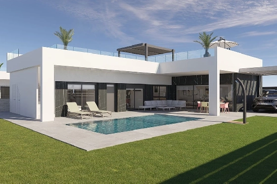 Villa in Algorfa zu verkaufen, Living area 318 m², Zustand Erstbezug, Plot 455 m², 3 Schlafzimmer, 2 Badezimmer, Pool, ref.: HA-ARN-140-E04-1