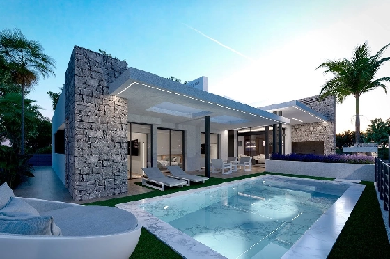 Villa in Los Alcazares zu verkaufen, Living area 426 m², Zustand Erstbezug, Klimaanlage, Plot 394 m², 3 Schlafzimmer, 2 Badezimmer, Pool, ref.: HA-LAN-470-E02-2