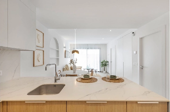 Etagen Apartment in Los Alcazares zu verkaufen, Living area 102 m², Zustand Erstbezug, 3 Schlafzimmer, 2 Badezimmer, Pool, ref.: HA-LAN-436-A02-12