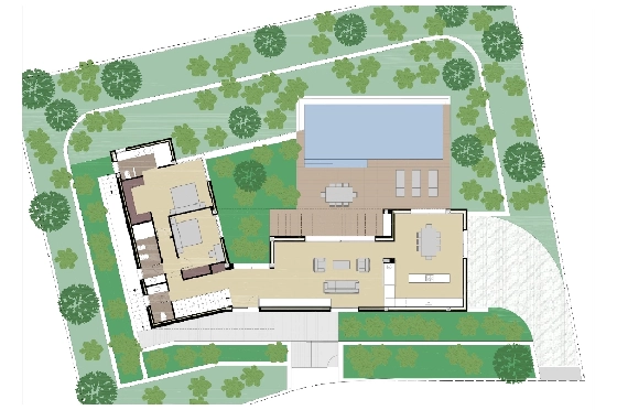 Villa in Javea zu verkaufen, Living area 300 m², Baujahr 2026, Klimaanlage, Plot 1000 m², 3 Schlafzimmer, 3 Badezimmer, Pool, ref.: AM-12658DA-6