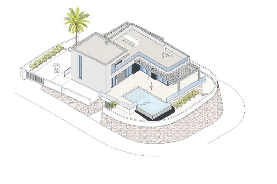 Villa in Moraira(Benimeit) zu verkaufen, Living area 310 m², Plot 817 m², 3 Schlafzimmer, 2 Badezimmer, Pool, ref.: COB-8248MOR-10535-20
