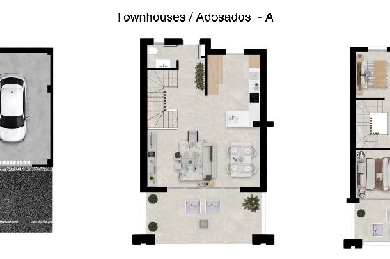 Stadthaus in La Cala De Mijas(La Cala Golf Resort) zu verkaufen, Living area 208 m², Plot 255 m², 3 Schlafzimmer, 3 Badezimmer, ref.: TW-THE-MEADOWS-4-25