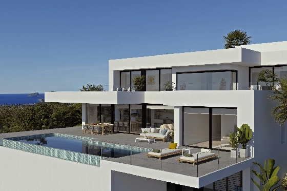Villa in Benitachell(Cumbre del Sol) zu verkaufen, Living area 278 m², Plot 1087 m², 4 Schlafzimmer, 5 Badezimmer, Pool, ref.: VA-22474-2