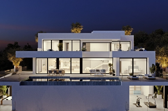 Villa in Benitachell(Cumbre del Sol) zu verkaufen, Living area 278 m², Plot 1087 m², 4 Schlafzimmer, 5 Badezimmer, Pool, ref.: VA-22474-5
