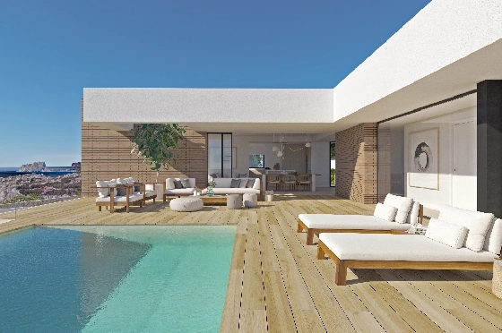 Villa in Benitachell(Cumbre del Sol) zu verkaufen, Living area 253 m², Plot 951 m², 3 Schlafzimmer, 4 Badezimmer, Pool, ref.: VA-22477-9