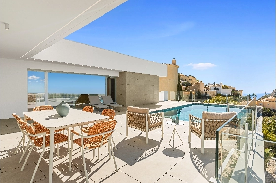 Villa in Benitachell(Cumbre del Sol) zu verkaufen, Living area 215 m², Plot 813 m², 4 Schlafzimmer, 5 Badezimmer, Pool, ref.: VA-22899-34