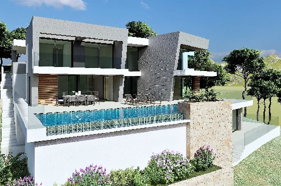 Villa in Benitachell(Benitatxell) zu verkaufen, Living area 298 m², Plot 1149 m², 3 Schlafzimmer, 4 Badezimmer, Pool, ref.: VA-22941-1