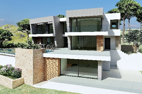 Villa in Benitachell(Benitatxell) zu verkaufen, Living area 298 m², Plot 1149 m², 3 Schlafzimmer, 4 Badezimmer, Pool, ref.: VA-22941-3