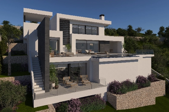 Villa in Benitachell(Benitatxell) zu verkaufen, Living area 215 m², Plot 824 m², 3 Schlafzimmer, 4 Badezimmer, Pool, ref.: VA-23232-4
