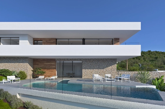 Villa in Benitachell(Cumbre del Sol) zu verkaufen, Living area 267 m², Plot 963 m², 3 Schlafzimmer, 4 Badezimmer, Pool, ref.: VA-23300-4