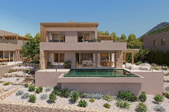 Villa in Lliber(Vall de Pop) zu verkaufen, Living area 165 m², Plot 439 m², 3 Schlafzimmer, 3 Badezimmer, Pool, ref.: VA-23426-1