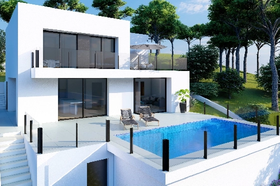 Villa in Benitachell(Cumbre del Sol) zu verkaufen, Living area 143 m², Plot 479 m², 2 Schlafzimmer, 3 Badezimmer, Pool, ref.: VA-23943-2
