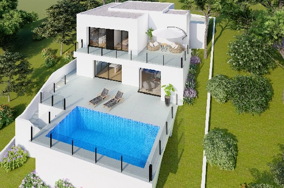 Villa in Benitachell(Cumbre del Sol) zu verkaufen, Living area 143 m², Plot 479 m², 2 Schlafzimmer, 3 Badezimmer, Pool, ref.: VA-23943-6