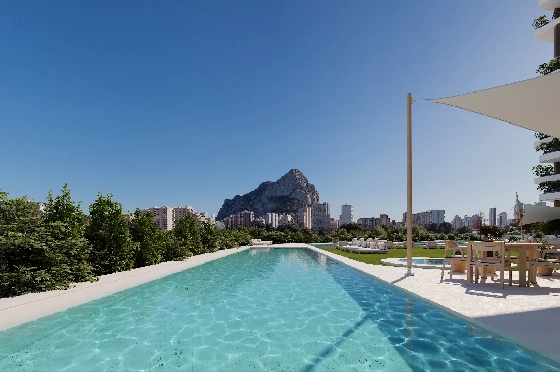 Apartment in Calpe(Calpe) zu verkaufen, Living area 106 m², 3 Schlafzimmer, 2 Badezimmer, Pool, ref.: VA-EBB14-15