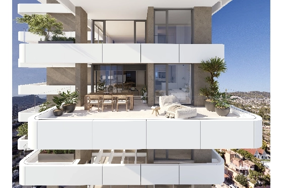 Apartment in Calpe(Calpe) zu verkaufen, Living area 91 m², 2 Schlafzimmer, 2 Badezimmer, Pool, ref.: VA-EBB18-12