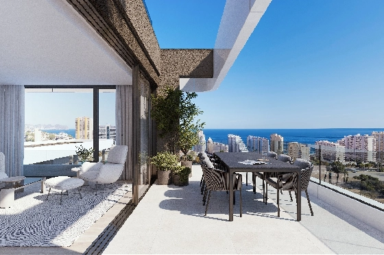 Apartment in Calpe(Calpe) zu verkaufen, Living area 91 m², 2 Schlafzimmer, 2 Badezimmer, Pool, ref.: VA-EBB18-2