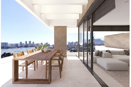 Apartment in Calpe(Calpe) zu verkaufen, Living area 106 m², 3 Schlafzimmer, 2 Badezimmer, Pool, ref.: VA-EBB24-11