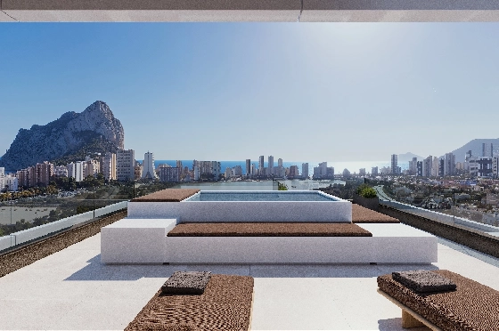 Apartment in Calpe(Calpe) zu verkaufen, Living area 106 m², 3 Schlafzimmer, 2 Badezimmer, Pool, ref.: VA-EBB24-3