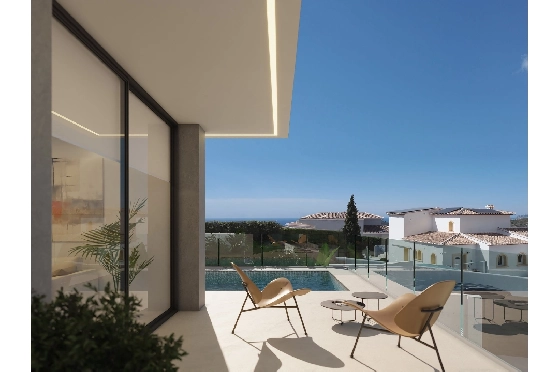 Villa in Benitachell(Cumbre del Sol) zu verkaufen, Living area 165 m², Plot 963 m², 3 Schlafzimmer, 3 Badezimmer, Pool, ref.: VA-24182-5
