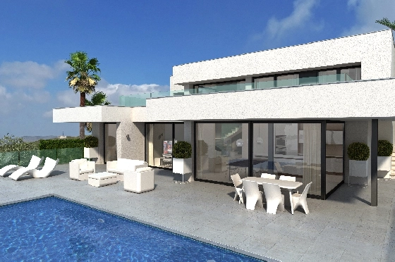 Villa in Benitachell(Cumbre del Sol) zu verkaufen, Living area 260 m², Plot 997 m², 3 Schlafzimmer, 4 Badezimmer, Pool, ref.: VA-22449-3