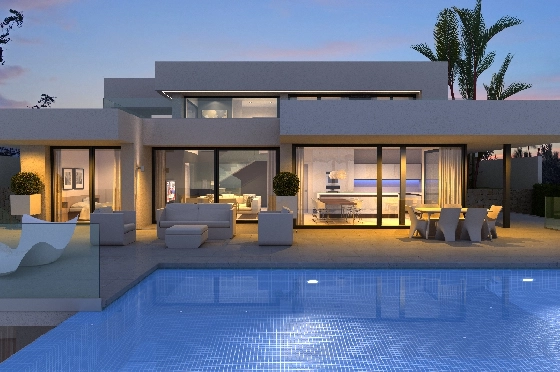 Villa in Benitachell(Cumbre del Sol) zu verkaufen, Living area 260 m², Plot 997 m², 3 Schlafzimmer, 4 Badezimmer, Pool, ref.: VA-22449-5