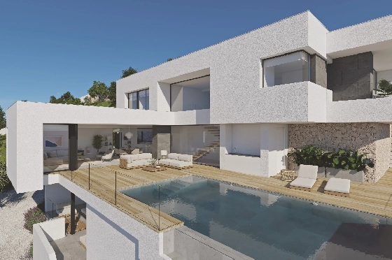 Villa in Benitachell(Cumbre del Sol) zu verkaufen, Living area 193 m², Plot 880 m², 3 Schlafzimmer, 3 Badezimmer, Pool, ref.: VA-24412-2