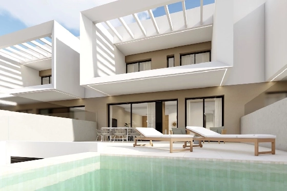 Reihenhaus in Dolores zu verkaufen, Wohnfläche 144 m², Zustand Erstbezug, Klimaanlage, Grundstück 190 m², 3 Schlafzimmer, 2 Badezimmer, Pool, ref.: HA-DON-115-R01-1