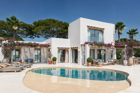 Villa in Moraira zu verkaufen, Living area 185 m², Baujahr 2026, Klimaanlage, Plot 778 m², 4 Schlafzimmer, 4 Badezimmer, Pool, ref.: AM-12682DA-1
