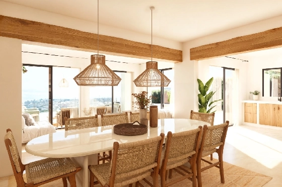 Villa in Moraira zu verkaufen, Living area 185 m², Baujahr 2026, Klimaanlage, Plot 778 m², 4 Schlafzimmer, 4 Badezimmer, Pool, ref.: AM-12682DA-12