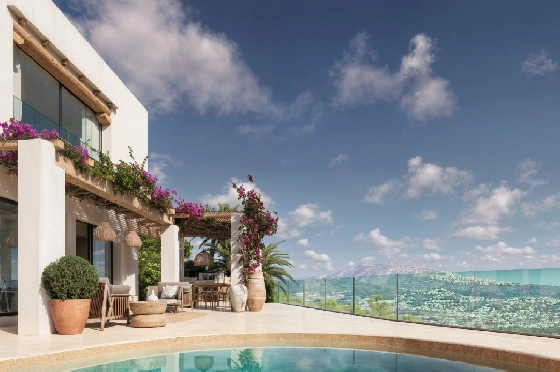 Villa in Moraira zu verkaufen, Living area 185 m², Baujahr 2026, Klimaanlage, Plot 778 m², 4 Schlafzimmer, 4 Badezimmer, Pool, ref.: AM-12682DA-6