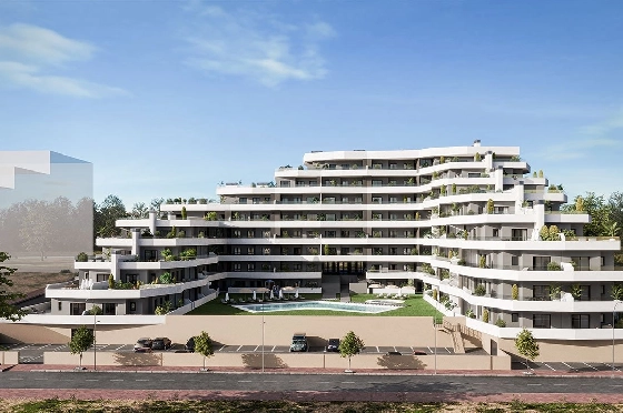 Apartment in San Miguel de Salinas zu verkaufen, Living area 104 m², Zustand Erstbezug, 3 Schlafzimmer, 2 Badezimmer, Pool, ref.: HA-SMN-225-A02-1