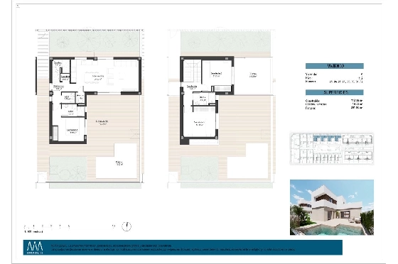 Villa in Los Alcazares zu verkaufen, Living area 129 m², Zustand Erstbezug, Plot 202 m², 3 Schlafzimmer, 2 Badezimmer, Pool, ref.: HA-LAN-451-E01-14