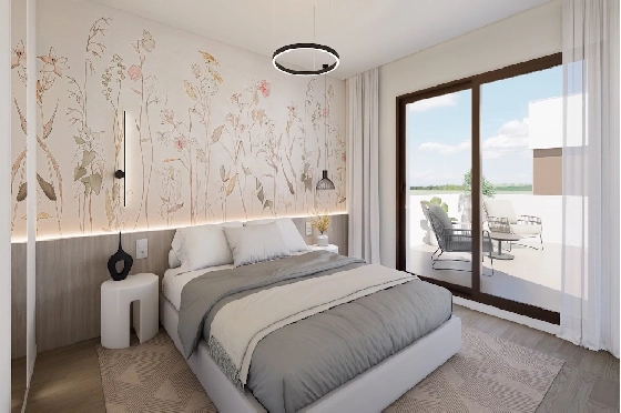 Villa in Los Alcazares zu verkaufen, Living area 129 m², Zustand Erstbezug, Plot 202 m², 3 Schlafzimmer, 2 Badezimmer, Pool, ref.: HA-LAN-451-E01-7