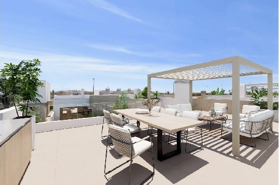 Villa in Los Alcazares zu verkaufen, Living area 164 m², Zustand Erstbezug, Plot 274 m², 3 Schlafzimmer, 2 Badezimmer, Pool, ref.: HA-LAN-451-E02-11