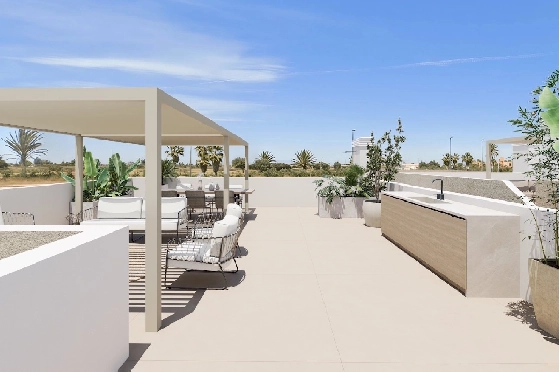 Villa in Los Alcazares zu verkaufen, Living area 197 m², Zustand Erstbezug, Plot 356 m², 3 Schlafzimmer, 3 Badezimmer, Pool, ref.: HA-LAN-451-E03-14